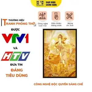 Tranh Trúc Chỉ In Đứng Văn Thù Sư Lợi Decornow Dcn-tc573