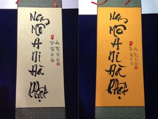 Treo Tranh Chữ Nam Mô A Di Đà Phật Mang Đến Tác Dụng Gì?