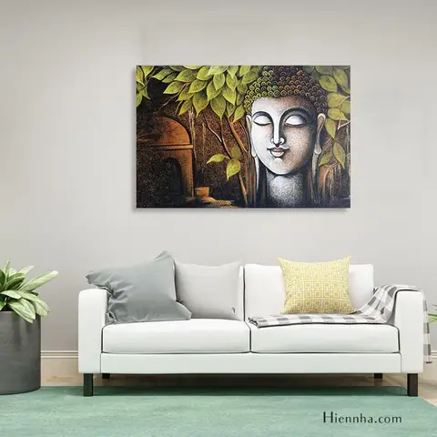 Tranh Phật Treo Tường: Phật Từ Bi Dưới Gốc Cây