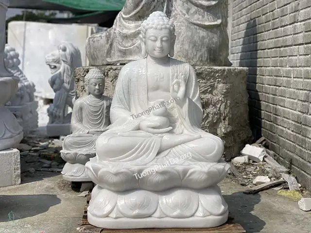 Tượng Phật Di Đà Bằng Đá (mẫu Ngồi)