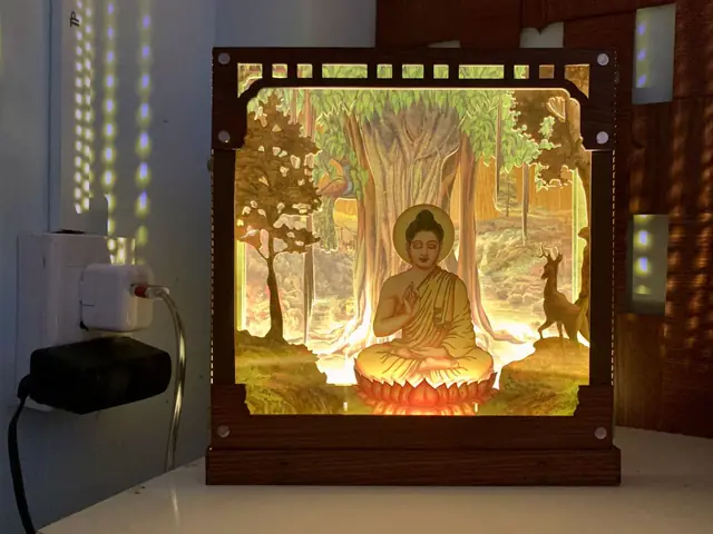 Những Công Dụng Của Hộp Ánh Sáng 3d Quà Tặng Phật Giáo Hình Ảnh Đức Phật Thích Ca