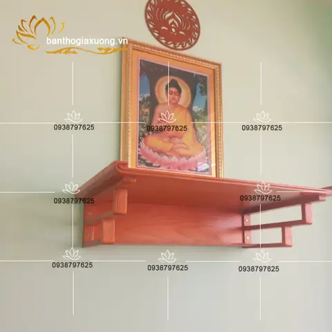 Mẫu Bàn Thờ Mẹ Quan Âm Treo Tường