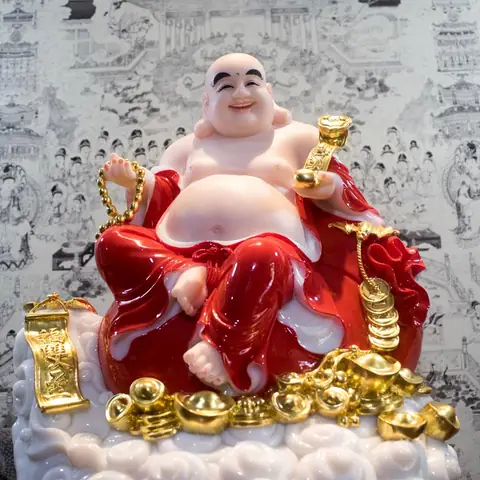 Ảnh Tượng Phật Di Lặc Đẹp Được Chế Tác Bằng Chất Liệu Gì?