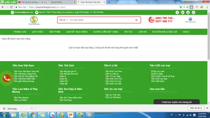 Cách Thức Mua Hàng Trên Web Shoptienthegioi.com