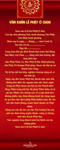 Văn Khấn Lễ Phật Ở Chùa