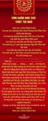 Văn Khấn Bàn Thờ Phật Tại Nhà