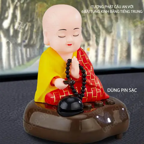 Tượng Phật Cầu An Có Loa Kiêm Phát 6 Bài Tụng Kinh Tiếng Trung, Để Trên Xe Ô Tô, Phòng Riêng Tiện Dụng