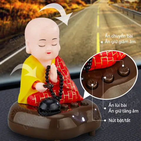 Tượng Phật Cầu An Có Loa Kiêm Phát 6 Bài Tụng Kinh Tiếng Trung, Để Trên Xe Ô Tô, Phòng Riêng Tiện Dụng