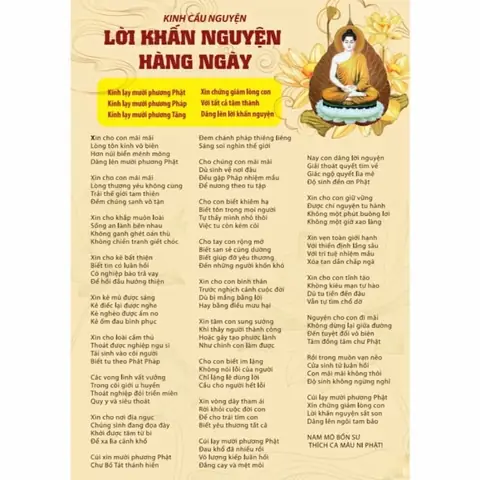 Các Phần Chính Trong Bài Nguyện