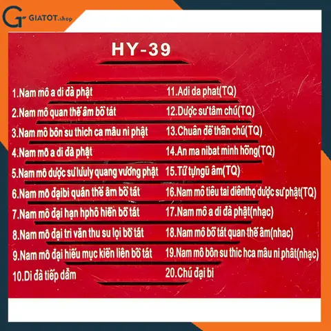 Chính Sách Bán Hàngcủagiatot.shopkhi Mua Sản Phẩmmáy Niệm Phật Tụng Kinh Cài Sẵn 20 Bài Dùng Được Cả Pin Và Cắm Điện Model Hy-39
