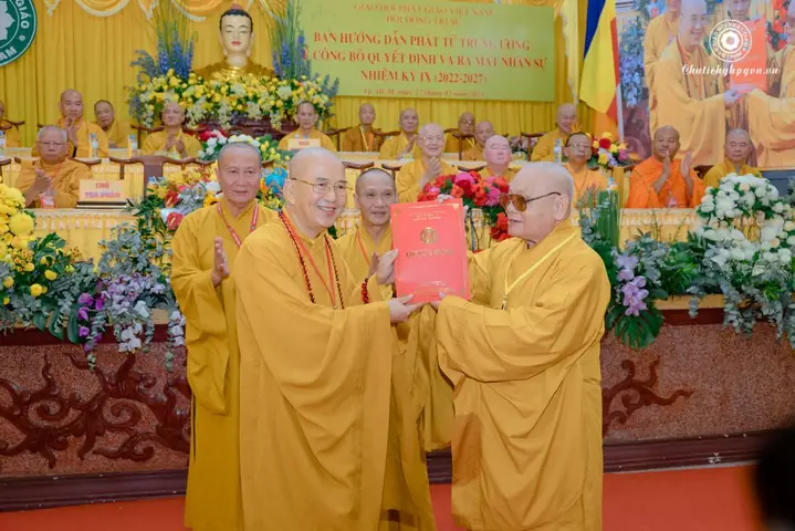 Ban Hướng Dẫn Phật Tử Trung Ương Đón Nhận Quyết Định Và Ra Mắt Nhân Sự Nhiệm Kỳ Ix (2022 -2027)