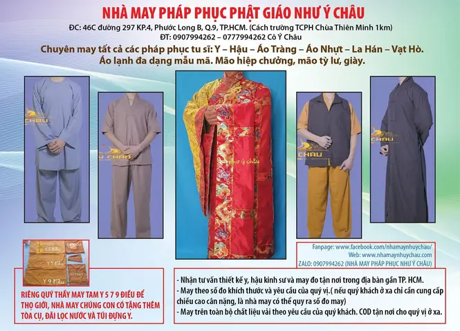 Nhà May Pháp Phục Phật Giáo Hcm Giá Tốt Uy Tín