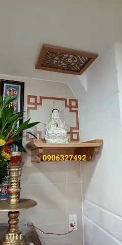 Bàn Thờ Phật Bà Quan Âm Treo Tường Chất Lượng Cao Giao Hàng Nhanh