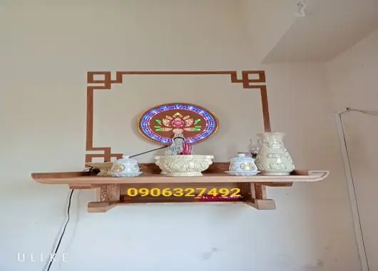 Bàn Thờ Phật Bà Quan Âm Treo Tường Chất Lượng Cao Giao Hàng Nhanh