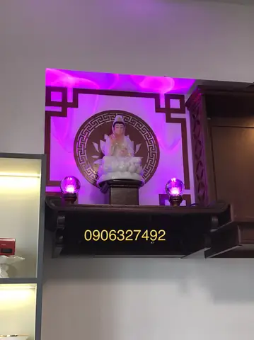 Bàn Thờ Phật Bà Quan Âm Treo Tường Chất Lượng Cao Giao Hàng Nhanh