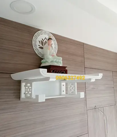 Bàn Thờ Phật Bà Quan Âm Treo Tường Chất Lượng Cao Giao Hàng Nhanh