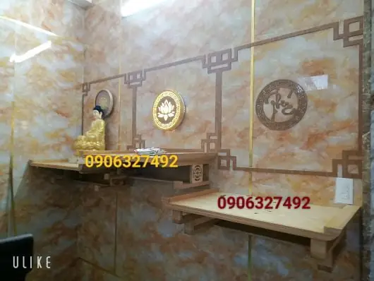 Bàn Thờ Treo Tường 3 Tầng Lắp Đặt Nhanh Trong Ngày Chất Lượng Cao