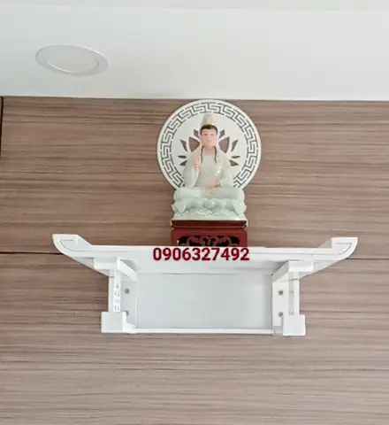 Bàn Thờ Phật Bà Quan Âm Treo Tường Chất Lượng Cao Giao Hàng Nhanh