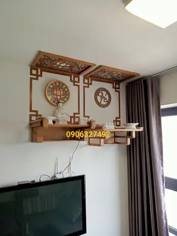Bàn Thờ Phật Bà Quan Âm Treo Tường