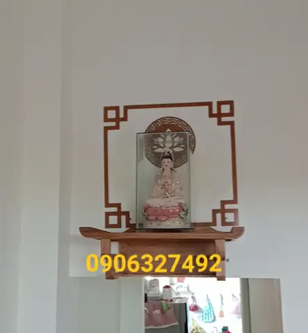 Bàn Thờ Phật Bà Quan Âm Treo Tường Chất Lượng Cao Giao Hàng Nhanh