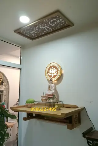 Bàn Thờ Phật Bà Quan Âm Treo Tường Chất Lượng Cao Giao Hàng Nhanh