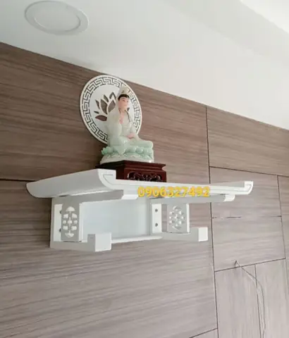 Bàn Thờ Phật Bà Quan Âm Treo Tường Chất Lượng Cao Giao Hàng Nhanh