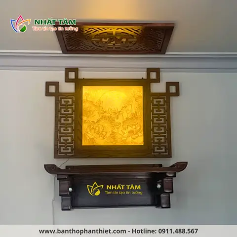 Cách Bài Trí Bàn Thờ Phật Treo Tường Đúng Chuẩn