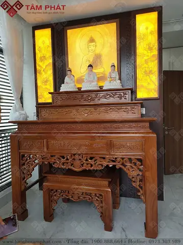 195+ Mẫu Bàn Thờ Phật Đẹp - Tủ Thờ Phật Đơn Giản