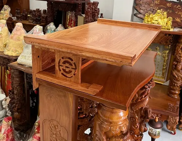 Bàn Thờ Phật Treo Tường Gỗ Hương Chữ Thọ