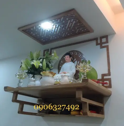 Trang Trí Bàn Thờ Phật Với Các Chi Tiết Trang Nghiêm Thanh Tịnh