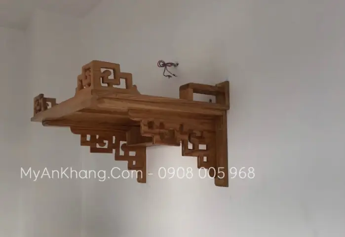 Bàn Thờ Phật Quan Âm Treo Tường Dáng Khung Văn