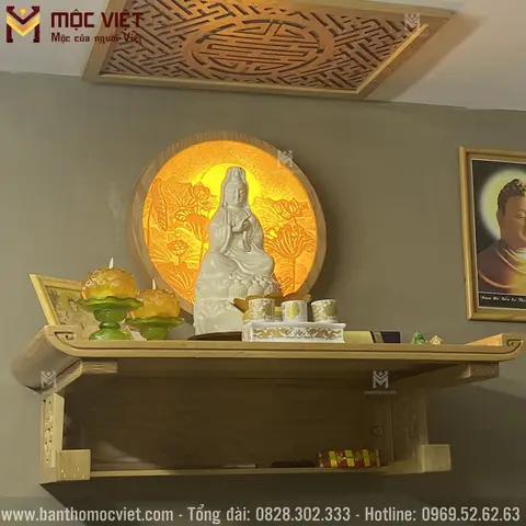 Trang Thờ Phật Thiết Kế Hiện Đại Chắc Chắn