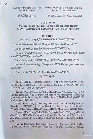 Ban Trị Sự Giáo Hội Phật Giáo Việt Nam Tphcm