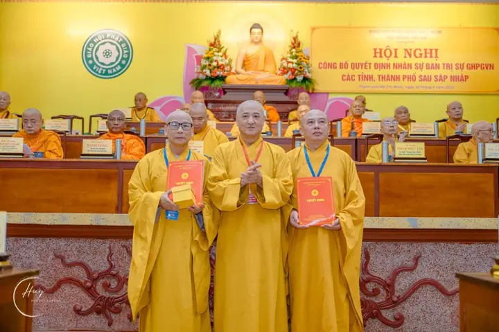 Giáo Hội Công Bố Nhân Sự Ban Trị Sự Phật Giáo Các Tỉnh Thành Phía Nam Sau Sáp Nhập