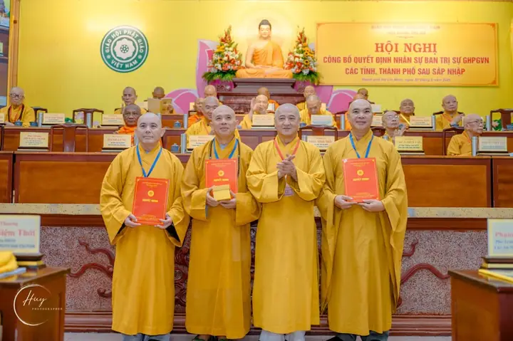 Giáo Hội Công Bố Nhân Sự Ban Trị Sự Phật Giáo Các Tỉnh Thành Phía Nam Sau Sáp Nhập