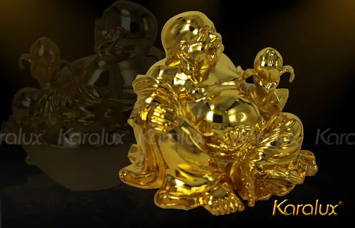 Tuong Pha Di Lac, Tượng Phật Di Lặc Mạ Vàng 24k