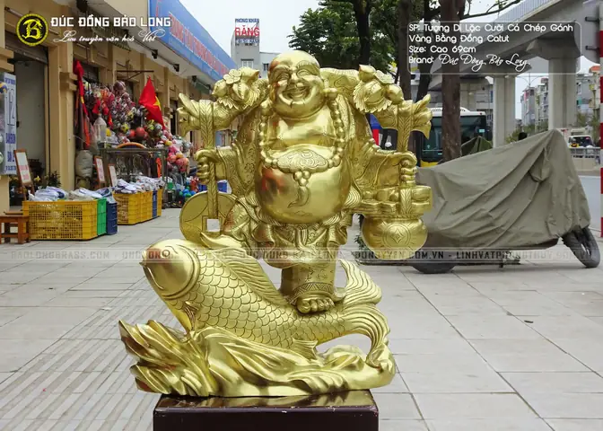 Tượng Phật Di Lặc Ngồi Ngai, Tay Dựa Bị Tiền Ý Nghĩa May Mắn Về Tài Lộc