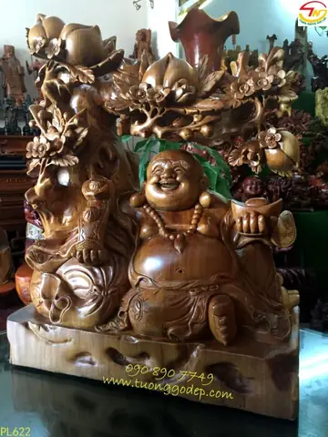 Tượng Phật Di Lặc Gỗ Ngọc Am