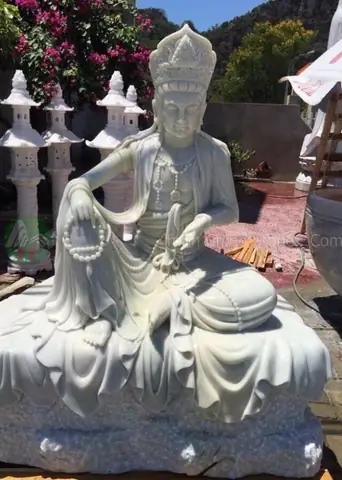 Tượng Phật Quan Âm Ngồi Bằng Đá Giá Tốt