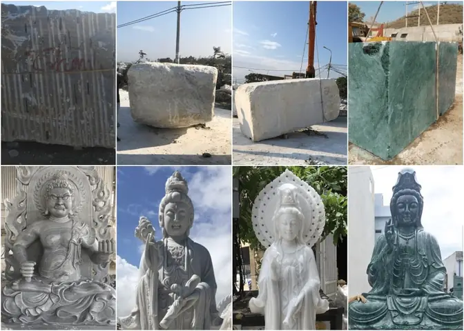 Giá Tượng Phật Quan Âm Dựa Theo Chất Liệu Đá