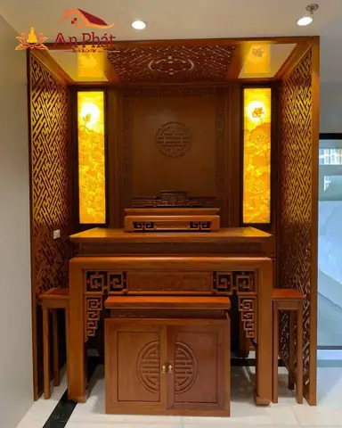 Bàn Thờ Gia Tiên Gỗ Đẹp An Phát Btd2050