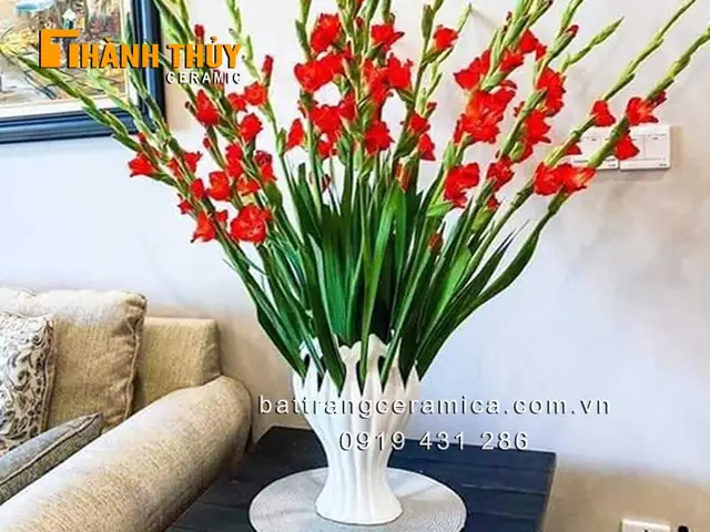 Bình Hoa Bàn Tay Phật Cao 28 Cm Gốm Sứ Cao Cấp Bát Tràng