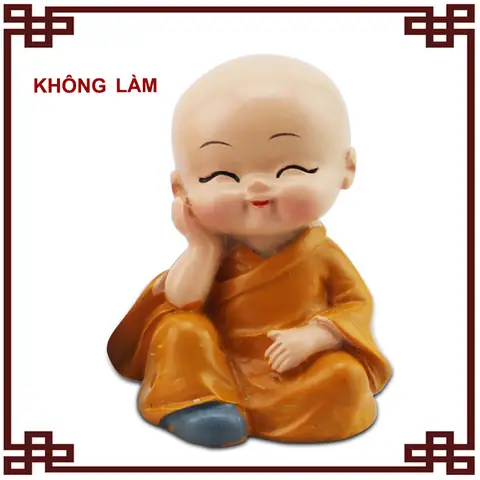 Bộ 4 Tượng Phật 4 Không Trang Trí Xe Hơi (bằng Nhựa)