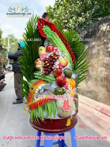 Tráp Hoa Quả Kết Rồng – Sự Sung Túc Và Đơm Hoa Kết Trái