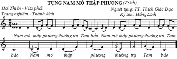 Các Bài Tán Trong Nghi Lễ Phật Giáo Huế