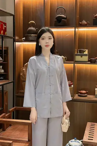 Kiểu Áo Lam Đi Chùa Cao Cấp Nhất Định Không Thể Thiếu