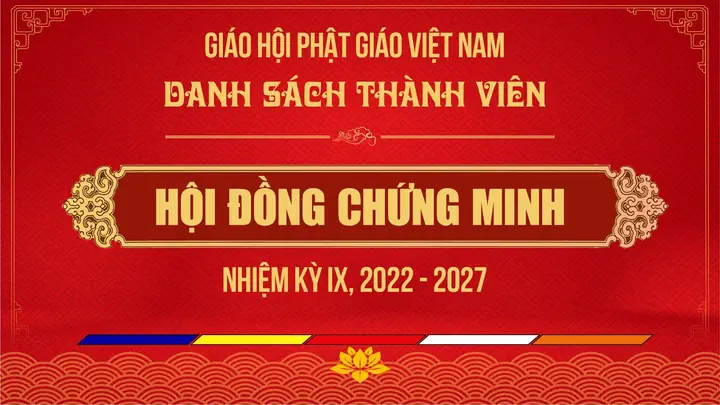 Danh Sách Hội Đồng Chứng Minh Ghpgvn Nhiệm Kỳ Ix ...