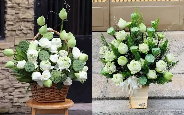 Cách Cắm Hoa Sen Trong Giỏ