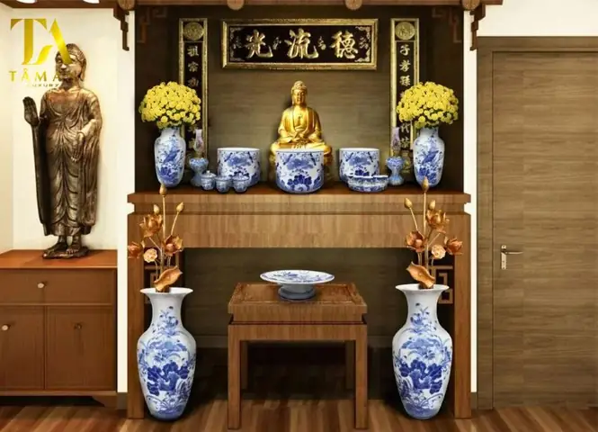 Mách Bạn Cách Đặt Bình Hoa Trên Bàn Thờ Phật