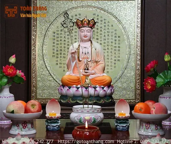 Việc Thờ Ngài Địa Tạng Trong Nhà Rất Phổ Biến Ở Các Gia Đình Phật Tử